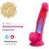 Silexd 7 - gode ceinturable à ventouse, à forme testicules - 17,5 cm (rose)