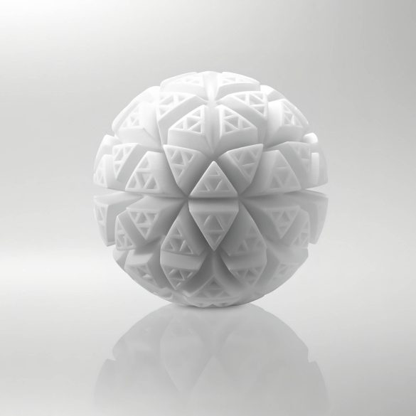 TENGA GEO - masturbateur homme texturé ondulé - silicone Glacier