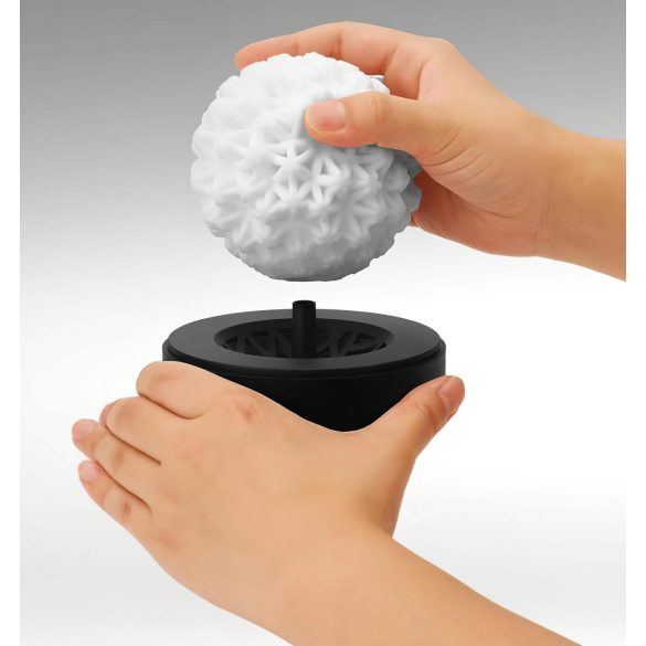 TENGA GEO - masturbateur homme texturé ondulé - silicone Glacier