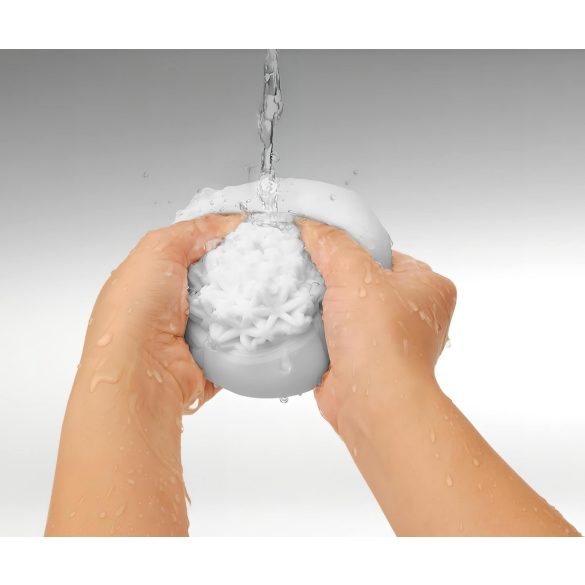 TENGA GEO - masturbateur homme texturé ondulé - silicone Glacier