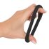 Anneau pénien Black Velvet - silicone noir 5cm