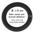 Anneau pénien Black Velvet - silicone noir 5cm