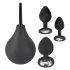 Plug anal Black Velvet (4 pcs) - noir
