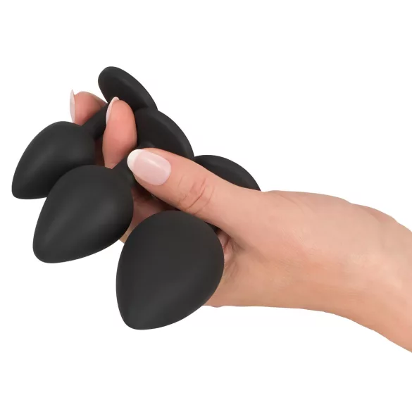 Black Velvets - set de plugs anaux (4 pièces, noir)