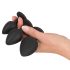 Plug anal Black Velvet (4 pcs) - noir