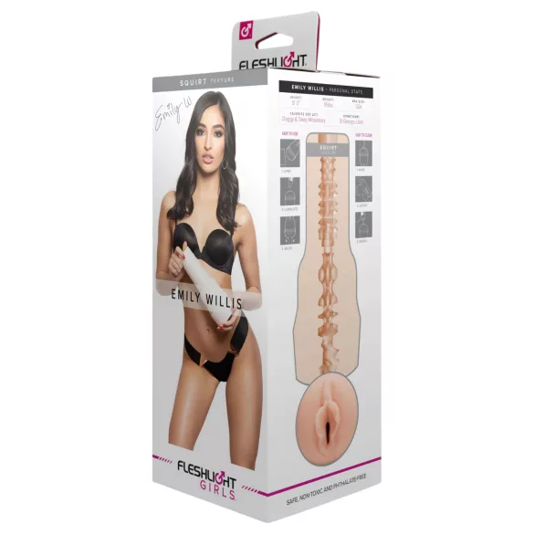 Fleshlight Emily Willis Squirt - vagin masturbateur réaliste (couleur chair)