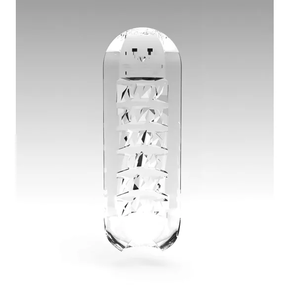 TENGA Spinner Brick - masturbateur homme texturé - transparent