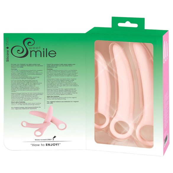 SMILE - Kit d'entraînement vaginal - 3 pièces - silicone rose