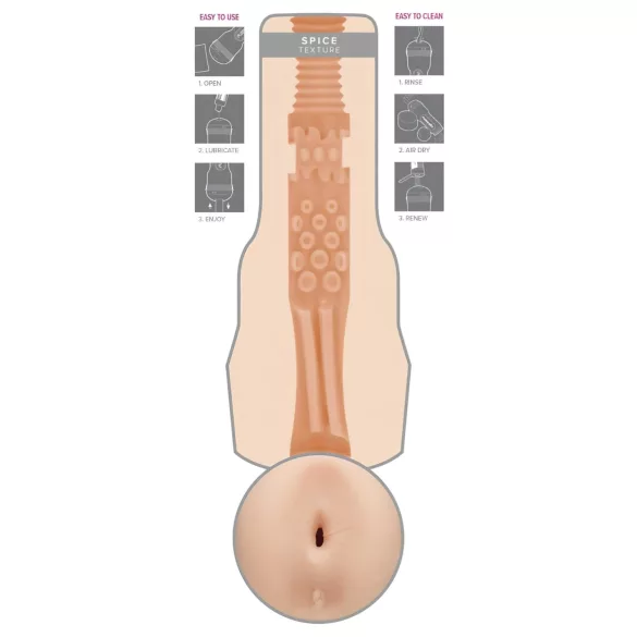 Fleshlight Eva Lovia Spice - masturbateur anal réaliste pour homme