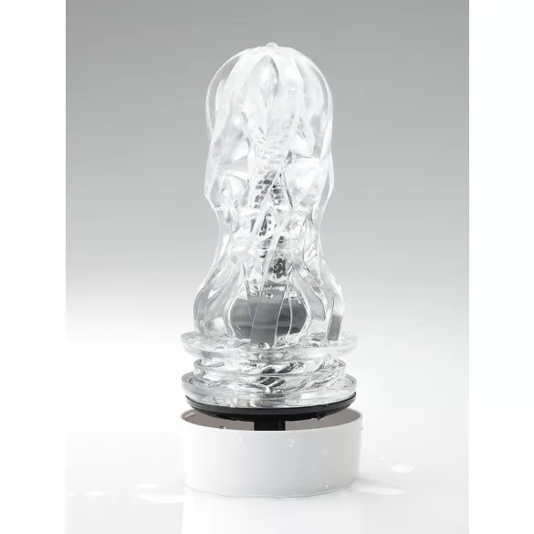 TENGA Aero - masturbateur bouche aspiration forte - blanc argenté
