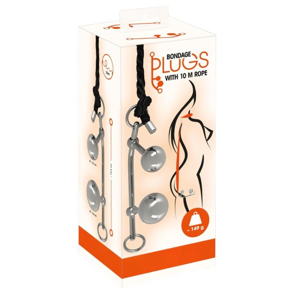 Plug Anal Bondage You2Toys (149g) + Corde BDSM (10m)
