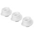 Set de cloches de succion de rechange Womanizer L - blanc (3 pièces) - grand