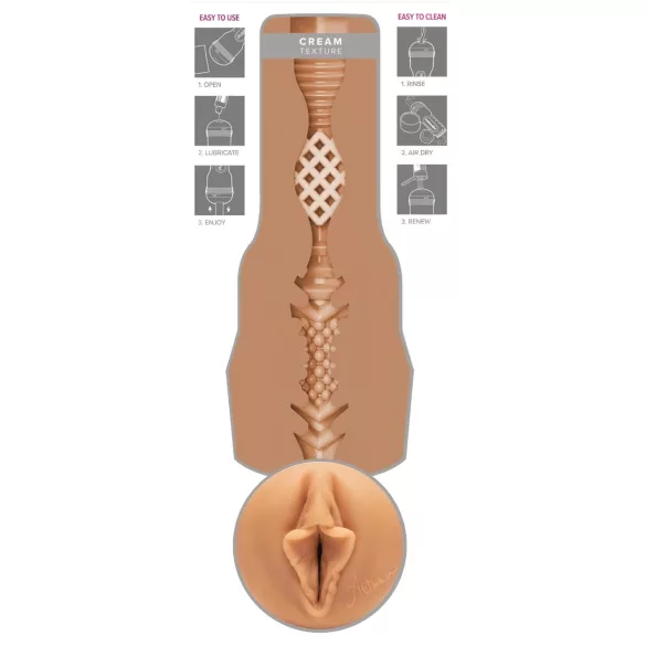 Fleshlight - masturbateur vagin réaliste - aspect naturel - Autumn Falls Cream