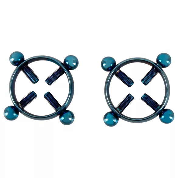 Bad Kitty - bijou de téton vissé - bleu