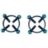 Bad Kitty - Bijoux tétons spiralés (rond) - bleu