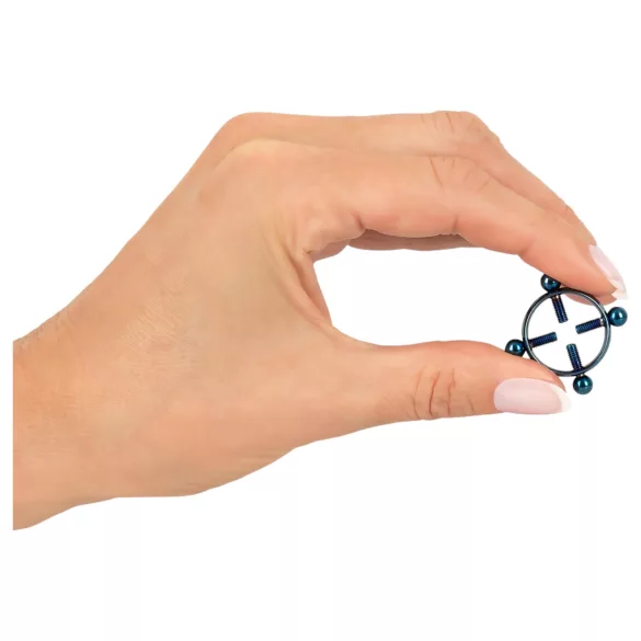 Bad Kitty - bijou de téton vissé - bleu