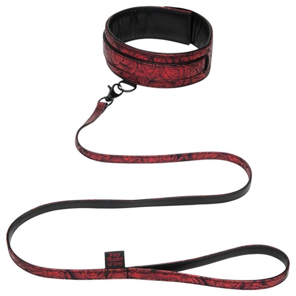 Cinquante nuances de Grey - Collier & laisse (noir-rouge)