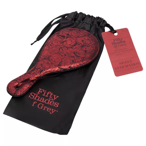 Fifty Shades of Grey - paddle fessée - cuir noir rouge