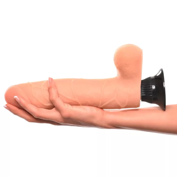 Real Feel Deluxe No.9 - gode ceinture réaliste avec testicules - couleur chair