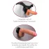 Real Feel Deluxe No.9 - gode ceinture réaliste avec testicules - couleur chair
