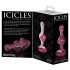 Icicles No. 75 - Plug anal en verre cœur (rose)
