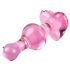 Icicles No. 75 - Plug anal en verre cœur (rose)
