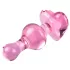 Icicles No. 75 - plug anal cœur - verre rose