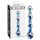 Icicles No. 08 - Double vagues, gode en verre transparent-bleu