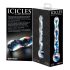 Icicles No. 08 - Double vagues, gode en verre transparent-bleu