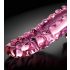Icicles No. 24 - godemichet en verre nervuré langue (rose)