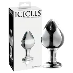 Icicles No. 25 - plug anal conique en verre transparent