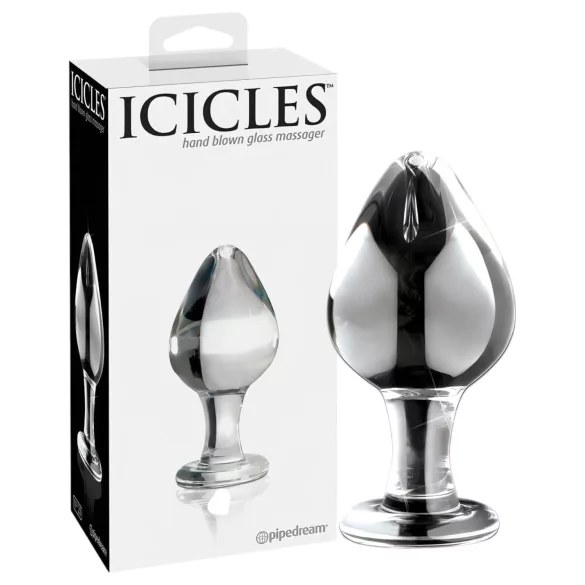 Icicles No. 25 - plug anal conique en verre transparent