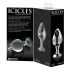 Icicles No. 25 - plug anal en verre conique (transparent)