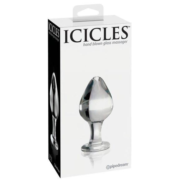 Icicles No. 25 - plug anal conique en verre transparent
