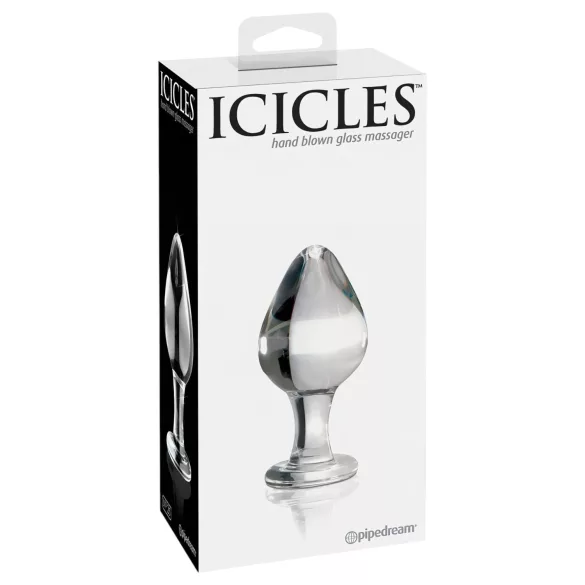 Icicles No. 25 - plug anal conique en verre transparent