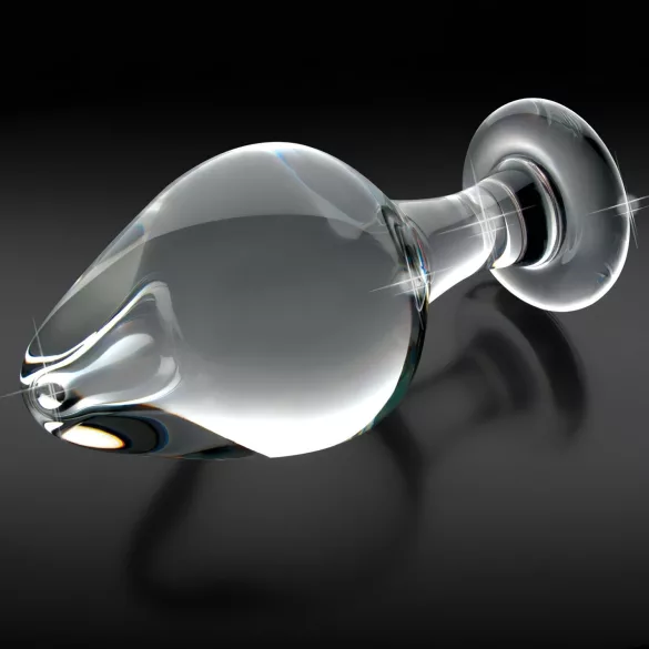 Icicles No. 25 - plug anal conique en verre transparent