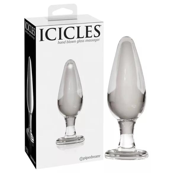 Icicles n° 26 - plug anal en verre conique (transparent)