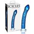 Icicles No. 29 - Spirale, gode en verre (bleu)