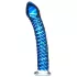Icicles No. 29 - gode spiral pour pénis - verre bleu