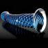 Icicles No. 29 - Spirale, gode en verre (bleu)
