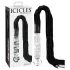Icicles No. 38 - fouet en cuir et godemichet en verre - transparent/noir