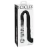 Icicles No. 38 - fouet en cuir et godemichet en verre - transparent/noir