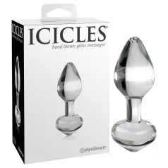 Icicles No. 44 - plug anal conique - verre transparent