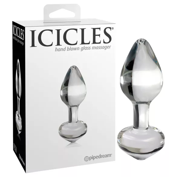 Icicles No. 44 - plug anal conique - verre transparent