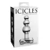 Icicles No. 47 - plug anal triple boules - verre transparent