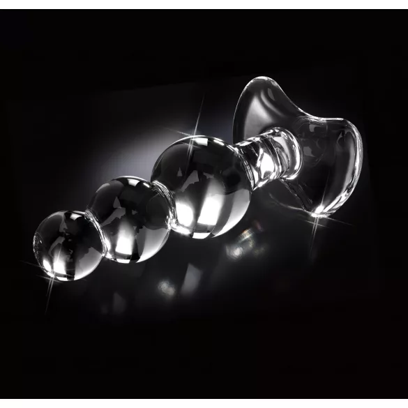Icicles No. 47 - plug anal triple boules - verre transparent