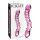 Icicles No. 55 - Double Sensations, Dildo en Verre G-Spot (Rose)