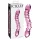 Icicles No. 55 - gode double entrée G-spot - verre rose