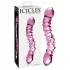 Icicles No. 55 - gode double entrée G-spot - verre rose