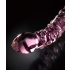 Icicles No. 55 - Double Sensations, Dildo en Verre G-Spot (Rose)